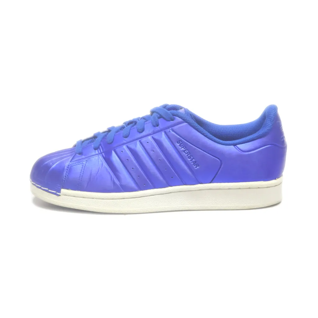 Adidas Superstar Low-Top Sneakers Fabric Blue Colour For Men