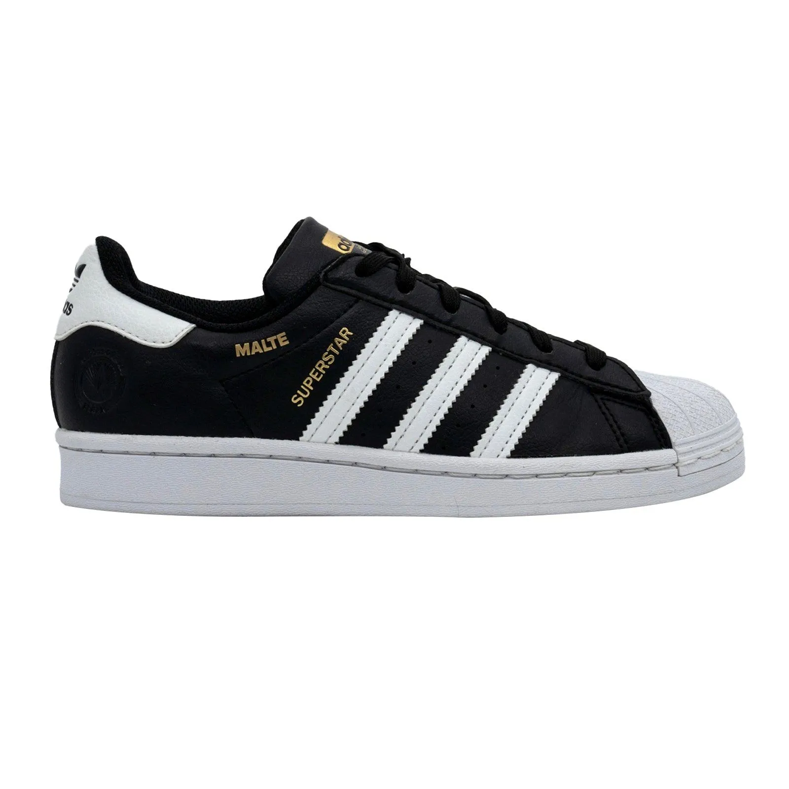 Adidas Superstar Vegan Low-Top Sneakers Leather Black Colour For Women