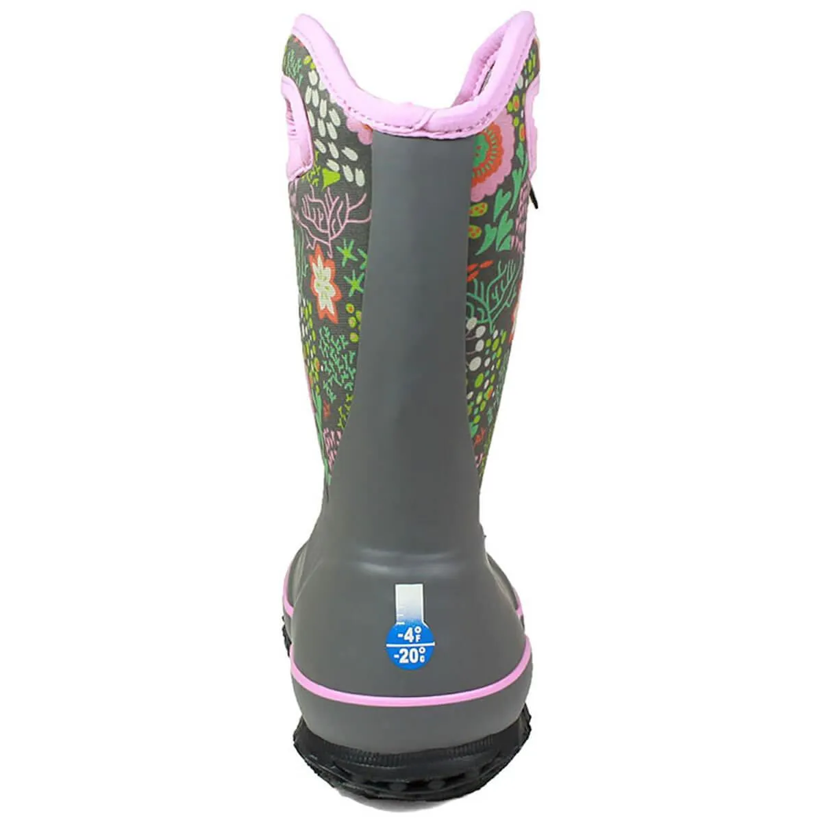 Bogs Kids' Rain Insulated Boots - Slushie Reef, Purple Multi | 72289-062