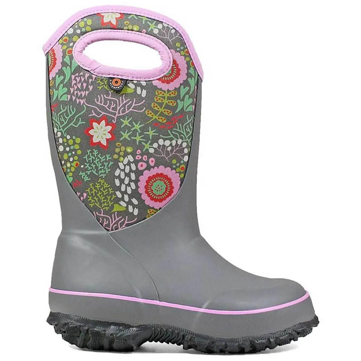 Bogs Kids' Rain Insulated Boots - Slushie Reef, Purple Multi | 72289-062