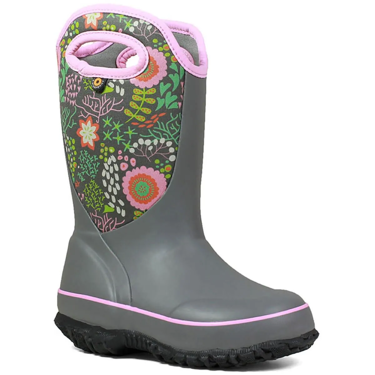 Bogs Kids' Rain Insulated Boots - Slushie Reef, Purple Multi | 72289-062