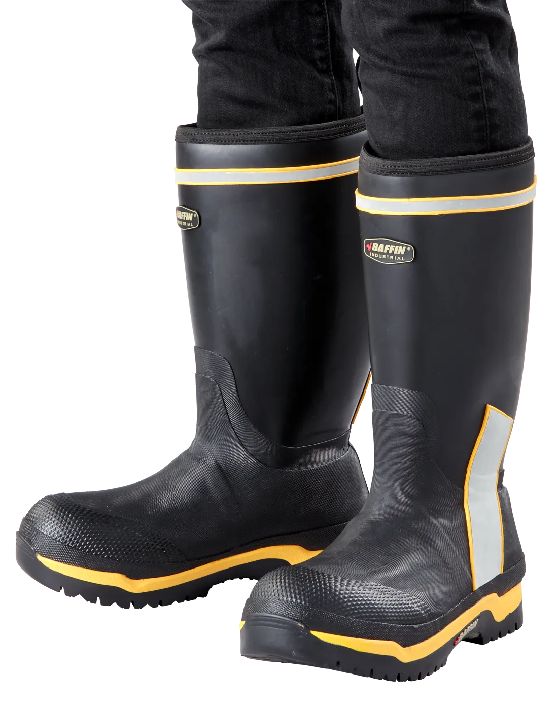 Boots - Baffin CYCLONE, Steel Toe w/ Plate, Tough Comfort Series, Black/Hi-Viz, Men's, COMFMP03