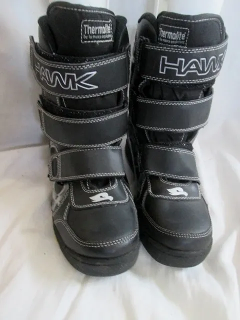 Boys Kids TONY HAWK Insulated Waterproof Rain Snow Boots Winter SKULL 5 BLACK