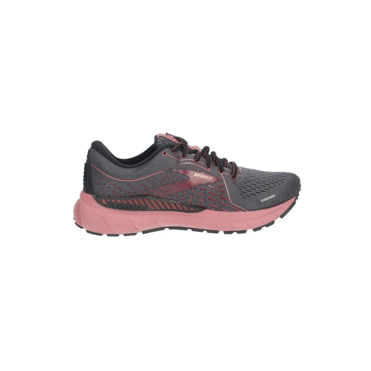 Brooks Adrenaline Gts 21 Running Sport Shoes Fabric Black Colour For Women