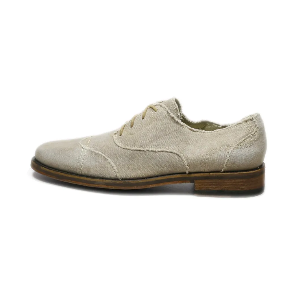 Donald J Pliner Formal Lace Ups Fabric Beige Colour For Men