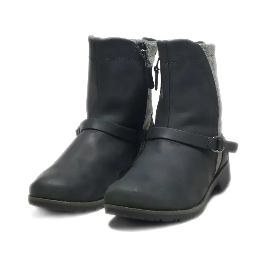 Eddie Bauers Covey Ankle Boots Leather Black Colour For Women