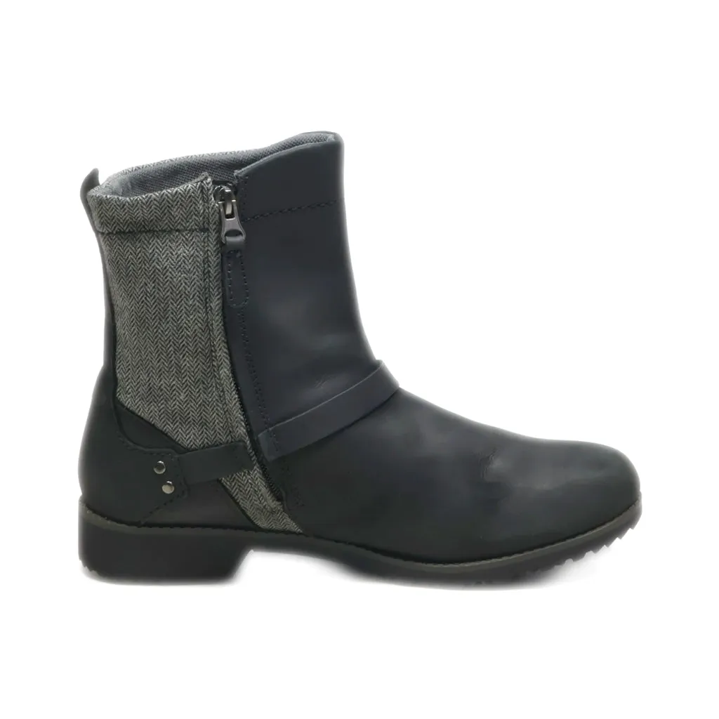 Eddie Bauers Covey Ankle Boots Leather Black Colour For Women