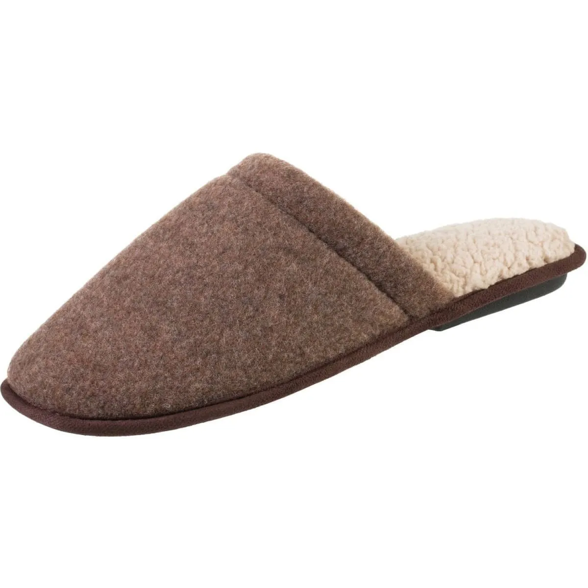 Essentials by Isotoner Men's Microterry Slip On Slipper - Brown