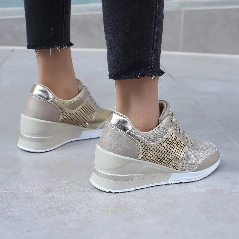 Fashionable Shoes for Bunions Platform Slip On Sneakers