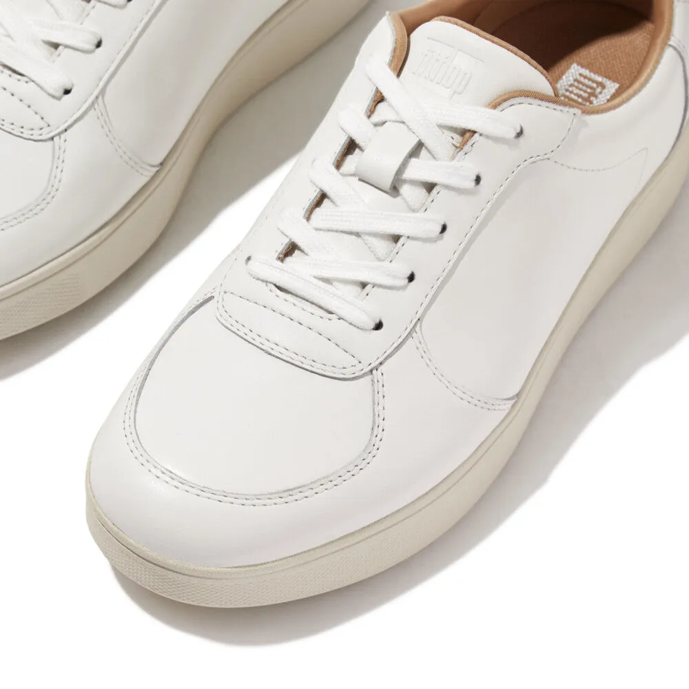 FitFlop Rally Leather Panel Sneakers White