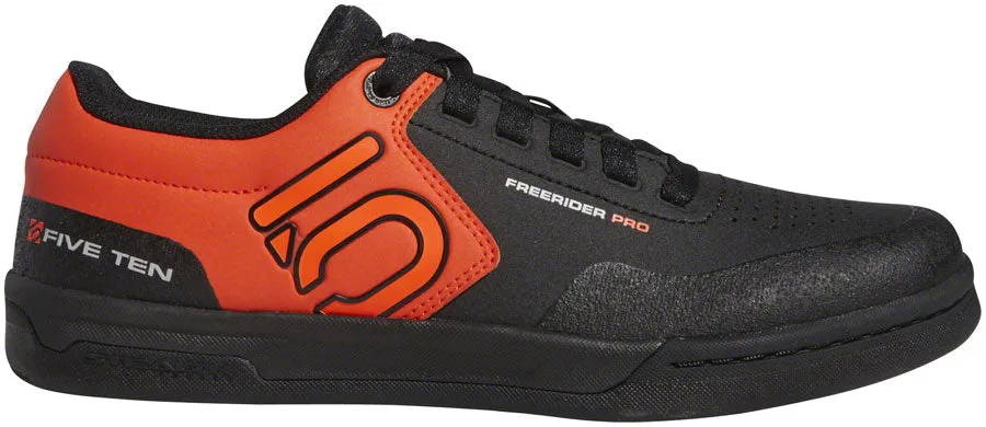 Five Ten Freerider Pro Flat Shoe - Men's, Black/Active Orange/Gray Two