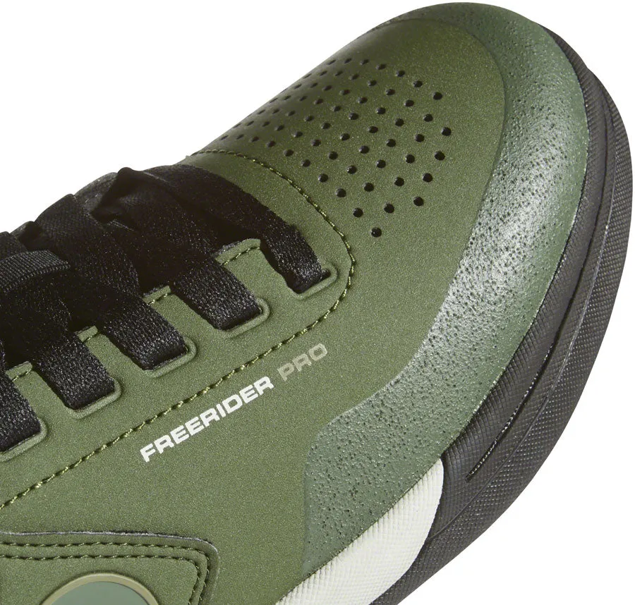 Five Ten Freerider Pro Flat Shoe - Men's, Strong Olive/Raw Khaki/Ash Silver