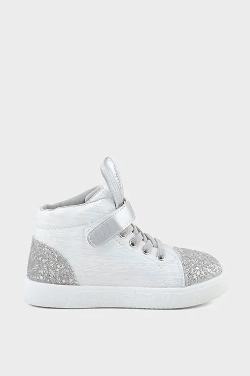 Girls Casual Sneakers Q10013-Silver