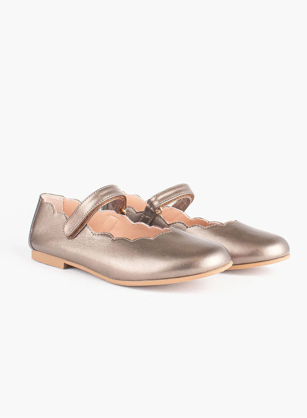 Hampton Classics Lilly Party Shoes in Metallic Gold