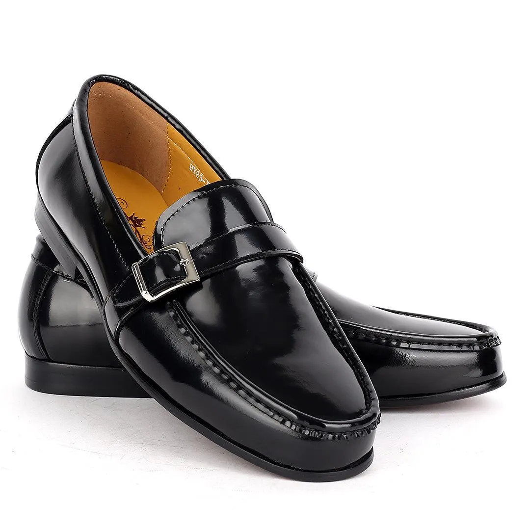 J.M Weston Superlative Glossy With Belt Design  Loafers Shoe