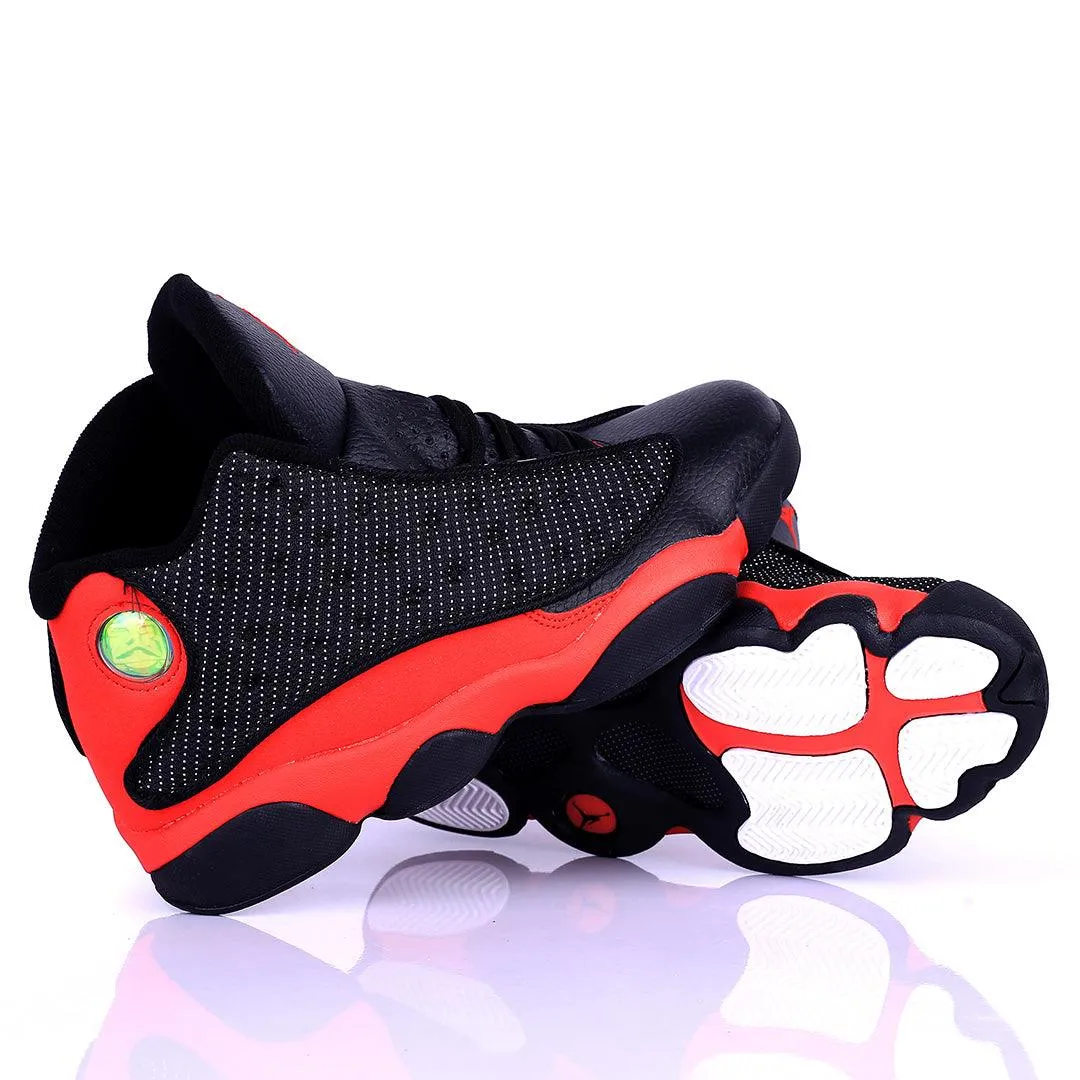 Jord Black With Red Classic Retro Basketball sneakers