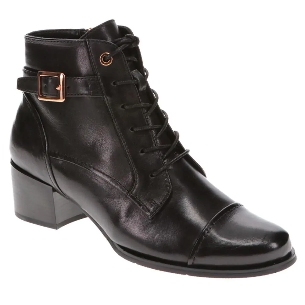 Kyndall Heeled Leather Boots  - KYNDALL / 326 129