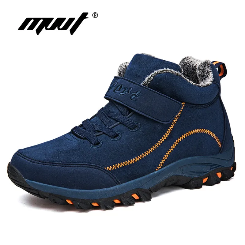 Men Boots with Fur Warm Snow Women Boot Sneakers