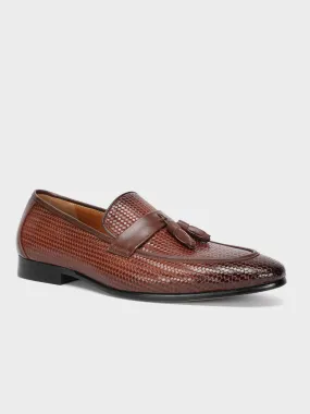 Mens "FILBERT" Textured Slip On Formal Shoes