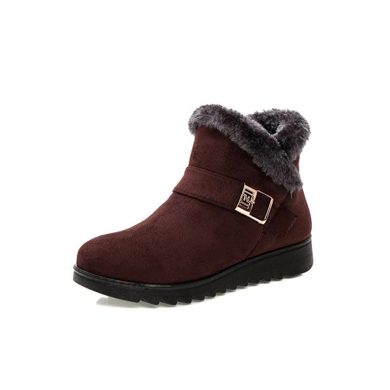 New Women Boots Snow Boots Warm Fur Winter Boots Ankle Boots