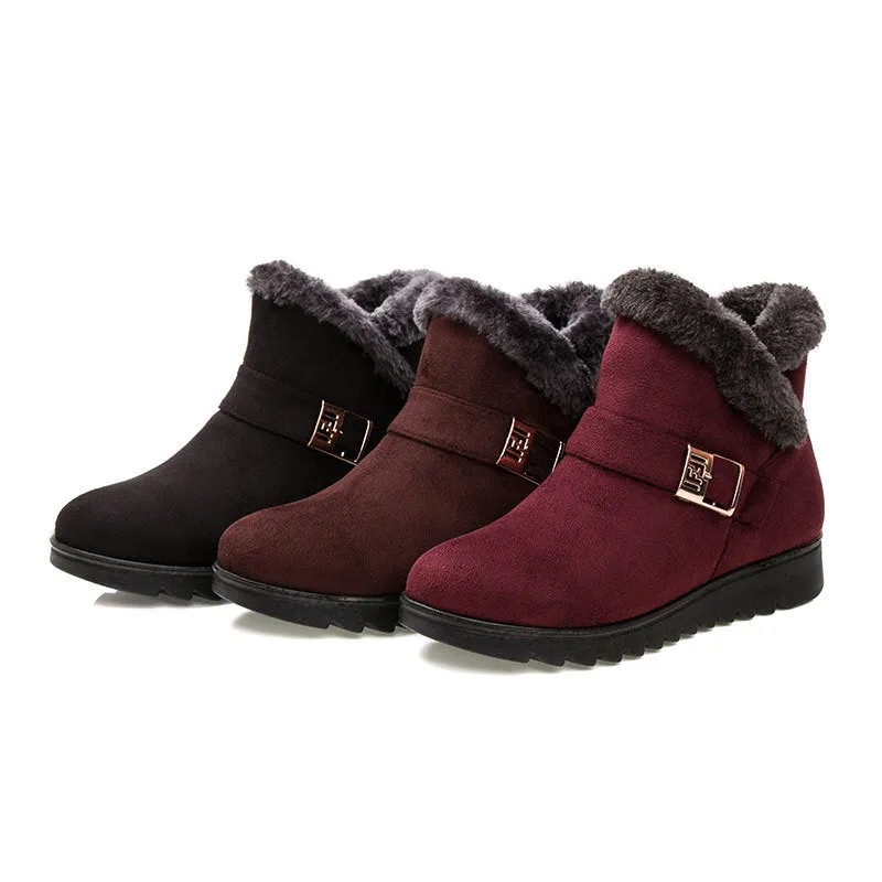 New Women Boots Snow Boots Warm Fur Winter Boots Ankle Boots