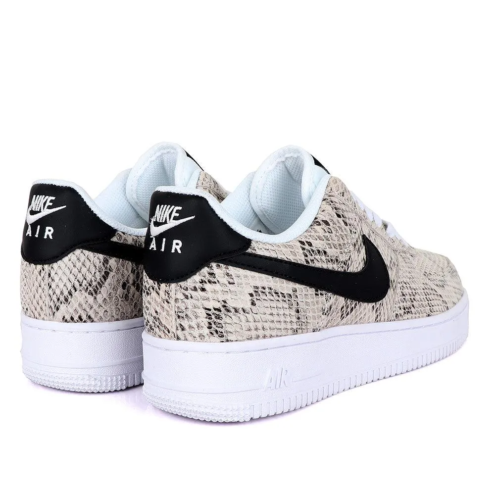 NK Air Force 1 Biege Animal Skin Sneaker