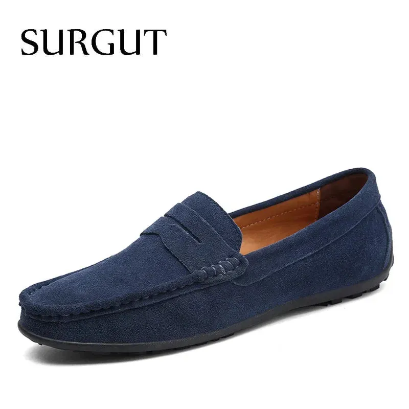 SURGUT Soft Leather Moccasin Loafers