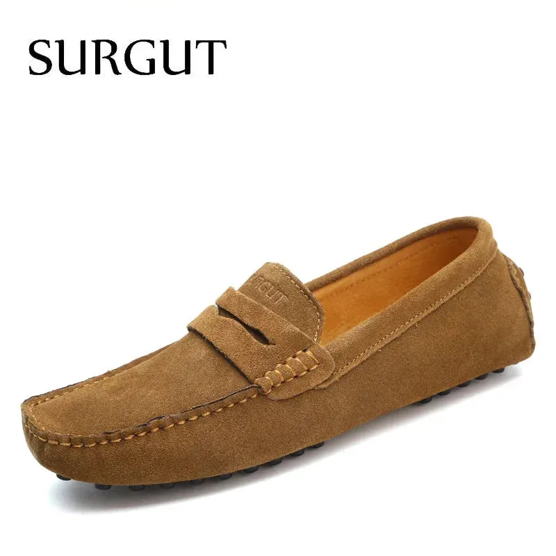 SURGUT Soft Leather Moccasin Loafers