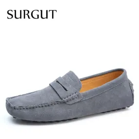 SURGUT Soft Leather Moccasin Loafers