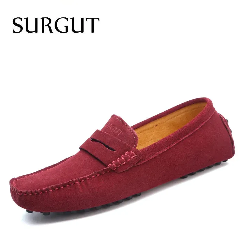 SURGUT Soft Leather Moccasin Loafers