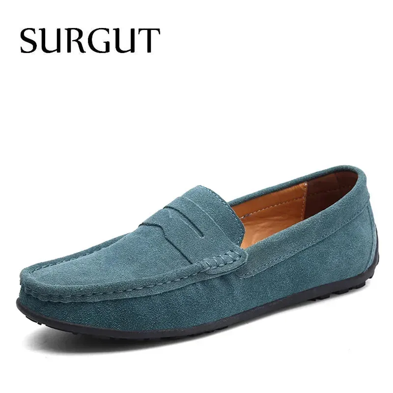 SURGUT Soft Leather Moccasin Loafers