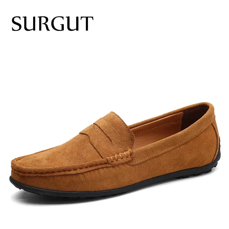 SURGUT Soft Leather Moccasin Loafers