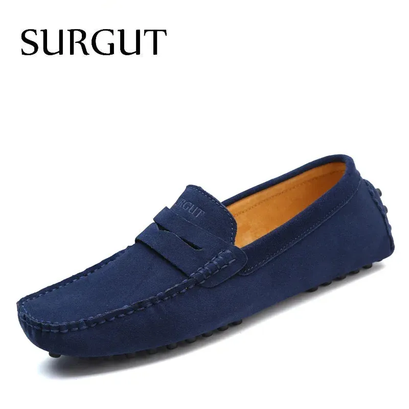 SURGUT Soft Leather Moccasin Loafers