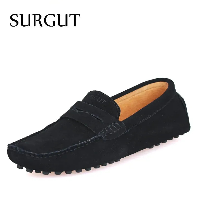 SURGUT Soft Leather Moccasin Loafers