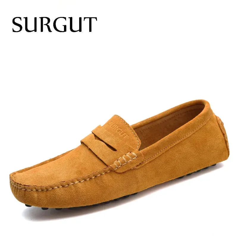 SURGUT Soft Leather Moccasin Loafers