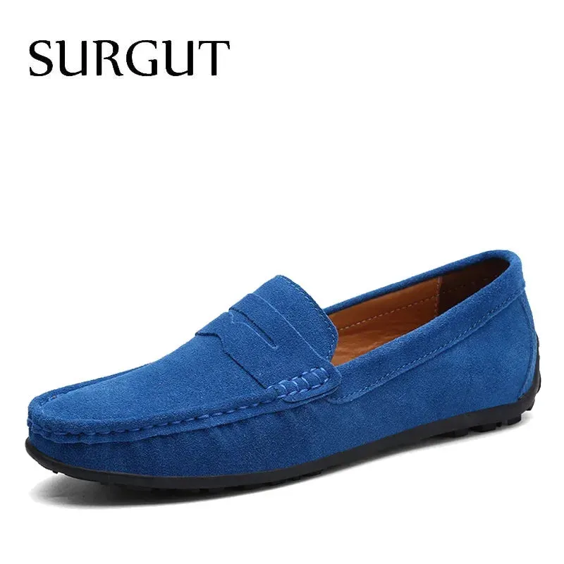 SURGUT Soft Leather Moccasin Loafers