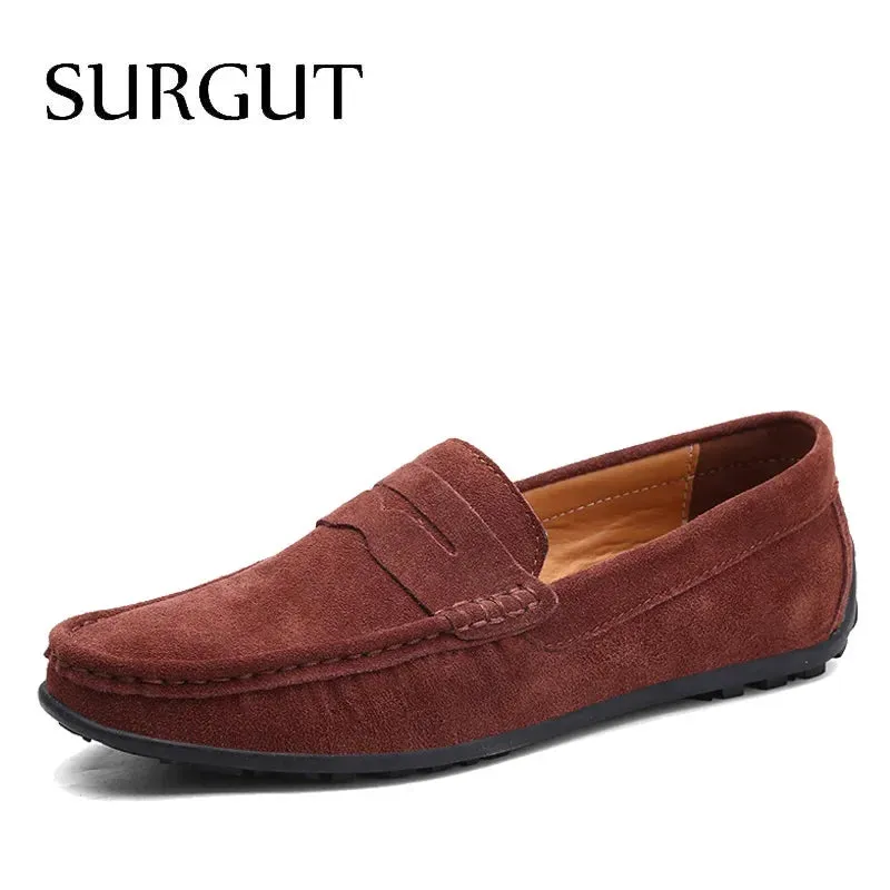 SURGUT Soft Leather Moccasin Loafers