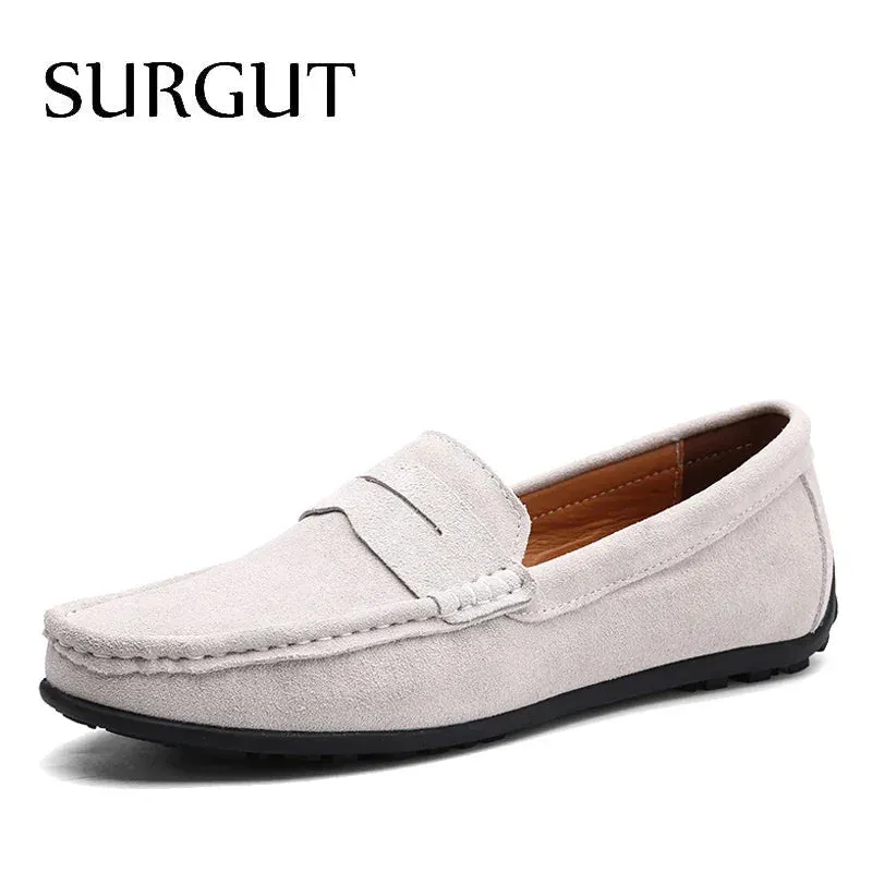 SURGUT Soft Leather Moccasin Loafers