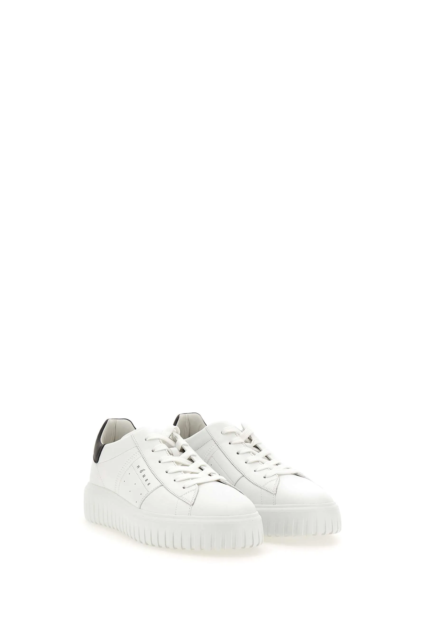 White Leather H Stripes Sneakers