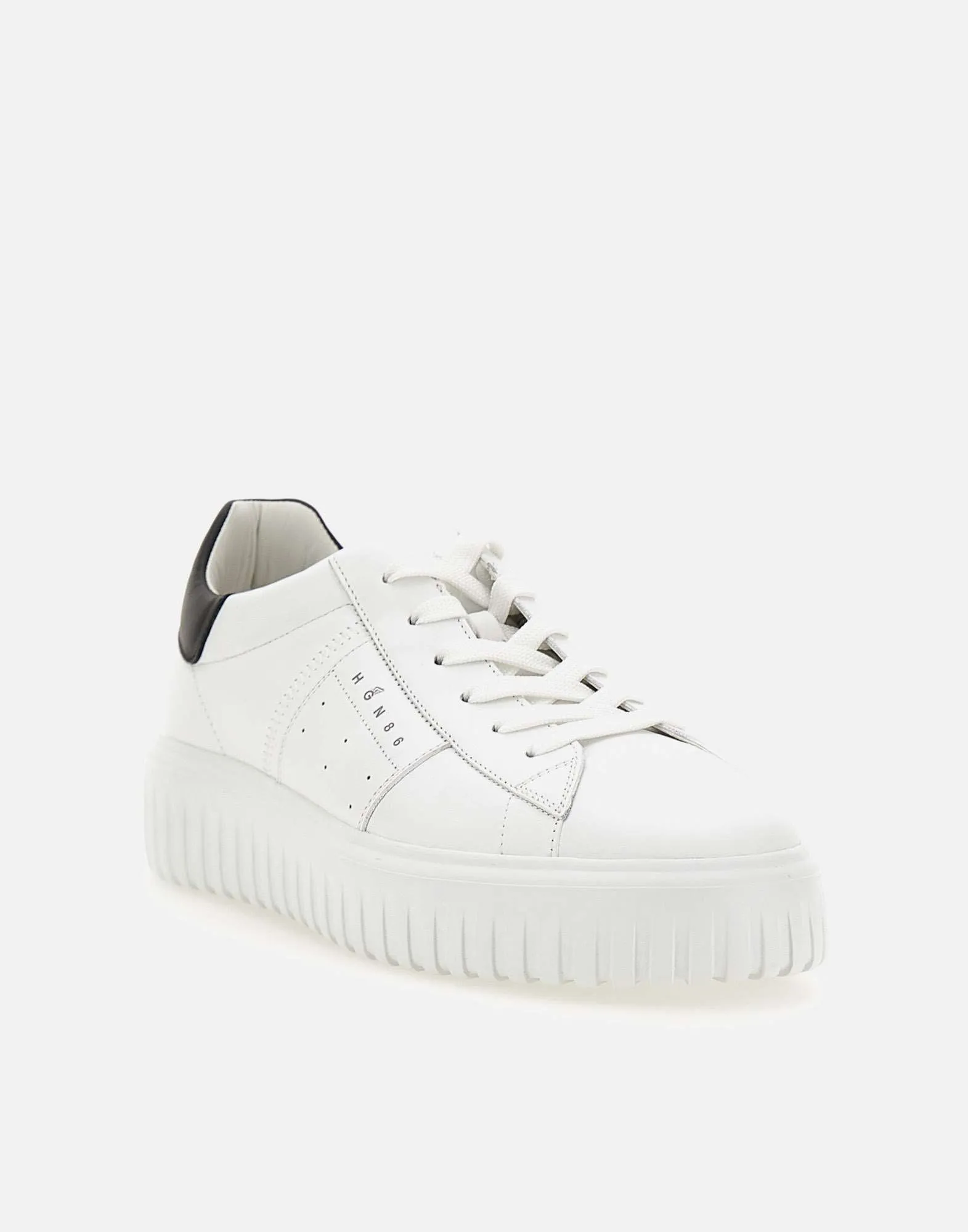 White Leather H Stripes Sneakers