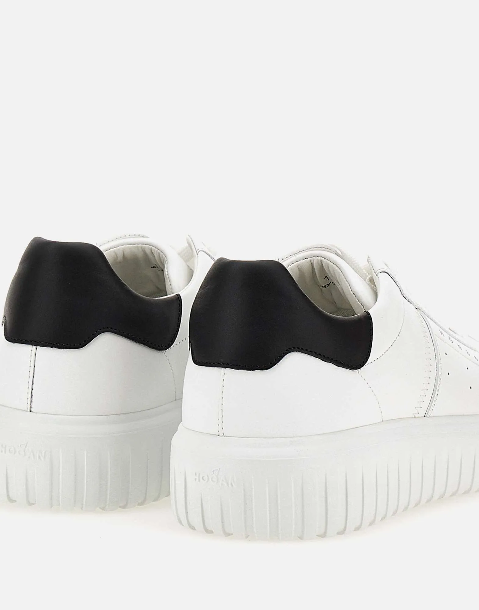 White Leather H Stripes Sneakers