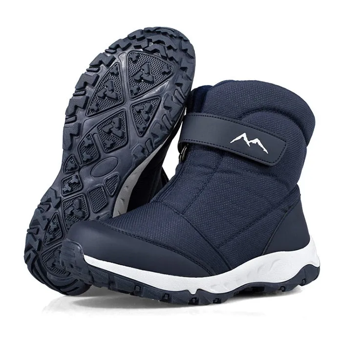 Winter Boots High-top Water-resistant Shoes Male Warm Snow Boots