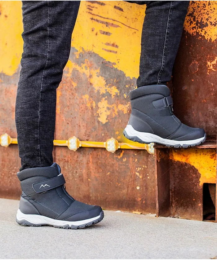 Winter Boots High-top Water-resistant Shoes Male Warm Snow Boots