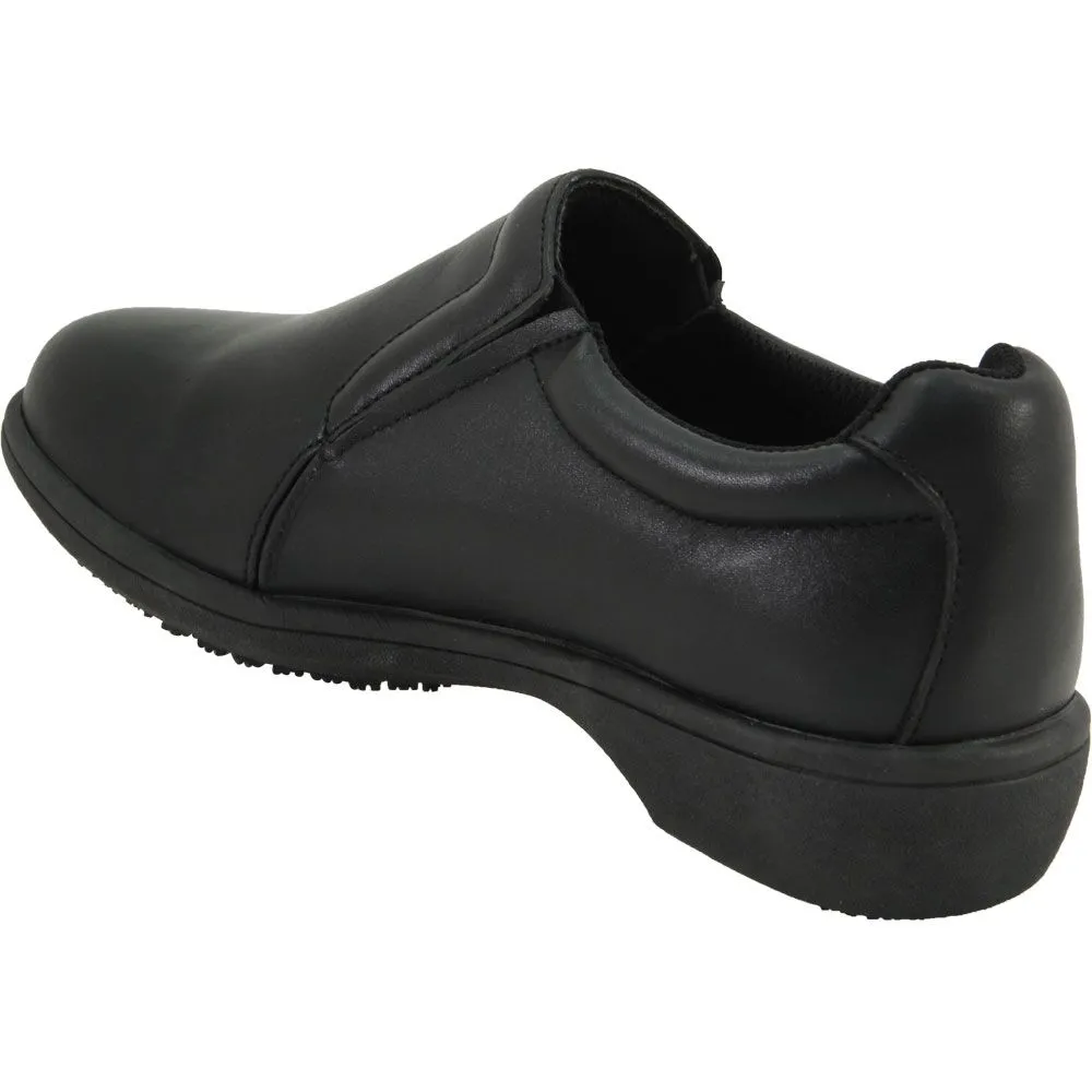 WOMEN'S GENUINE GRIP SOFT  BLACK S/R SLIP ON GG410