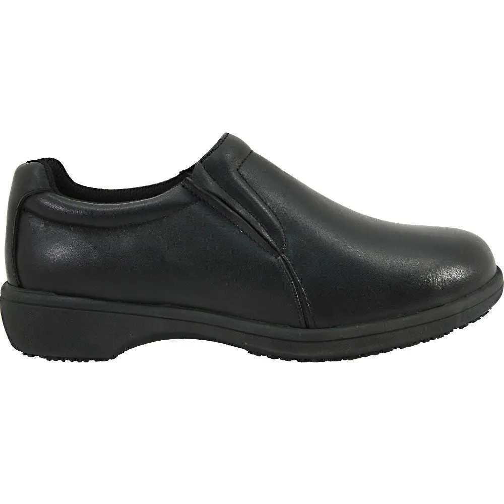 WOMEN'S GENUINE GRIP SOFT  BLACK S/R SLIP ON GG410